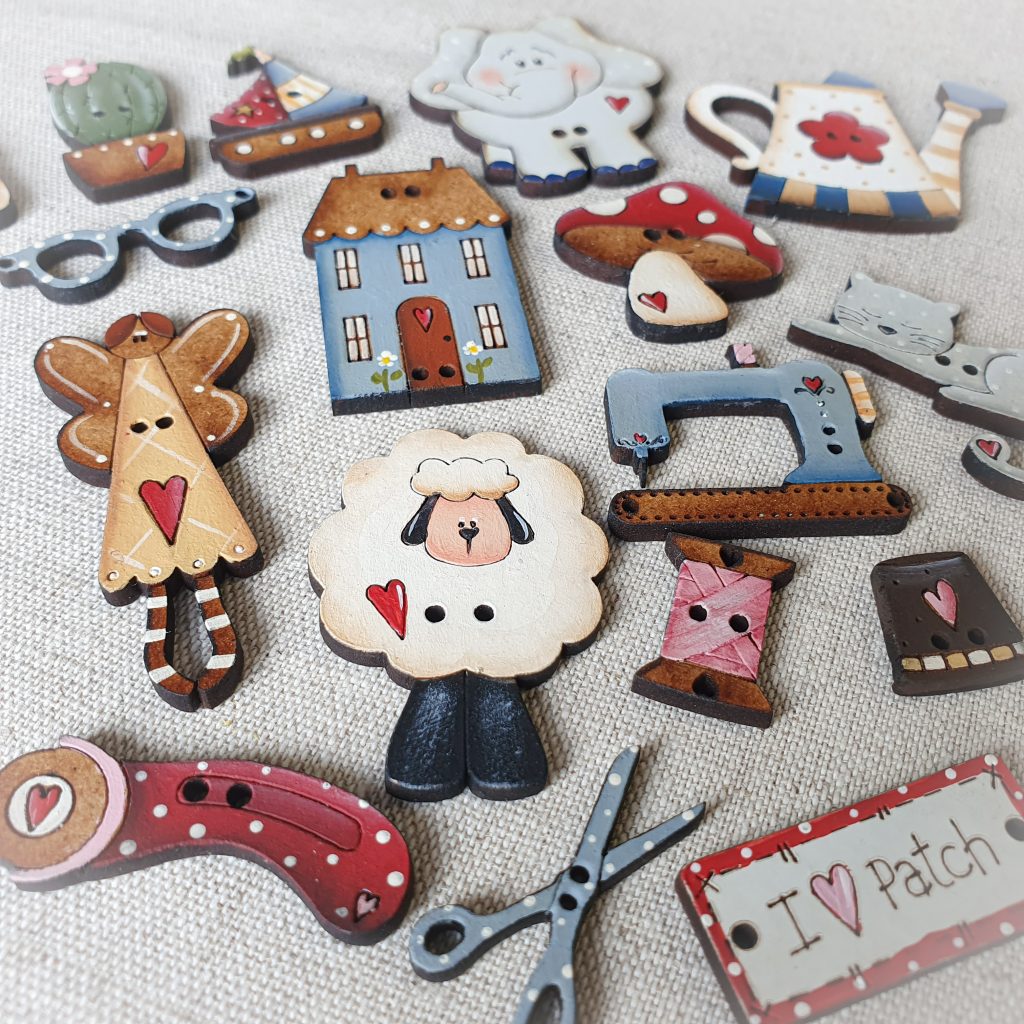 botones para patchwork - Tulipatch