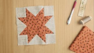 tutorial bloque de patchwork Estrella de medianoche Tulipatch