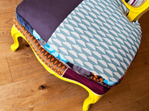 sillón patchwork