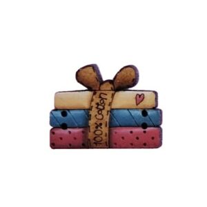 Botón de madera Telas - Tulipatch