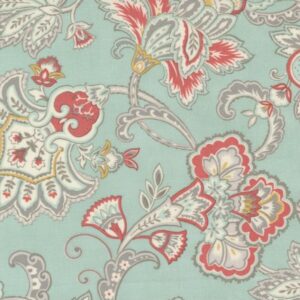 Tela Floral aqua Sandalwood Moda - Tulipatch
