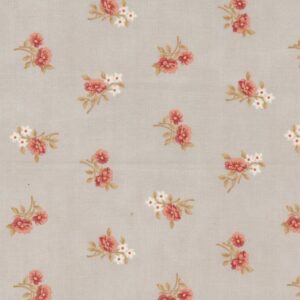 Tela Florecitas gris Sandalwood Moda - Tulipatch