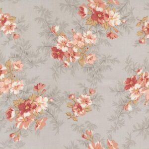 Tela Flores gris Sandalwood Moda - Tulipatch