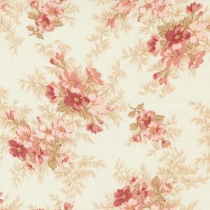 Tela Flores marfil Sandalwood Moda - Tulipatch
