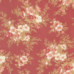 Tela Flores rust Sandalwood Moda - Tulipatch
