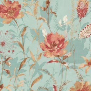 Tela Jardín aqua Sandalwood Moda - Tulipatch