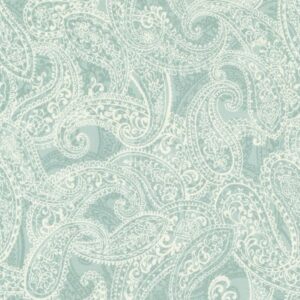 Tela Paisley aqua Sandalwood Moda. Tulipatch