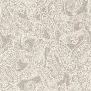 Tela Paisley gris Sandalwood Moda - Tulipatch