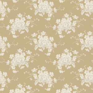 Tela Tilda Sunday Brunch White Flower Sand - Tulipatch