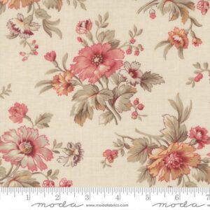 Tela Flores marfil Joie de Vivre Moda - Tulipatch