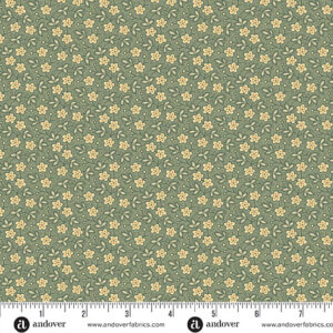 Tela Blossoms teal Always and Forever - Tulipatch