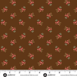 Tela Rosehips chocolate Always and Forever - Tulipatch