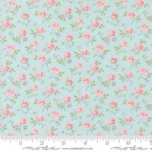Tela Small flowers blue Abide Moda - Tulipatch