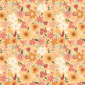 Tela Flowers amarillo Maple & Marigolds - Tulipatch