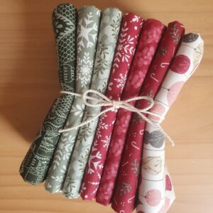 Pack Telas Gingerbread Lane Moda Fat eight 50x27cm - Tulipatch