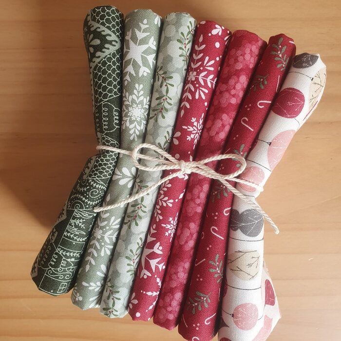 Pack Telas Gingerbread Lane Moda Fat eight 50x27cm - Tulipatch