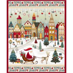 Panel Santa Scenic Nordic Holiday Village - Tulipatch
