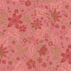 Tela Flower Vine Rosa Heart & Home - Tulipatch