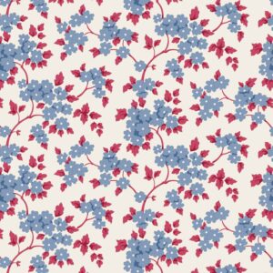 Tela Tilda Ruth Blue Village Life - Tulipatch