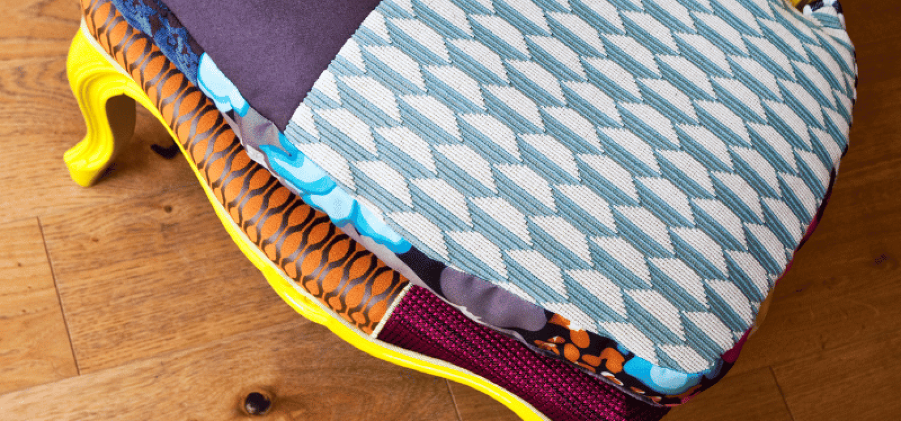 sillón patchwork